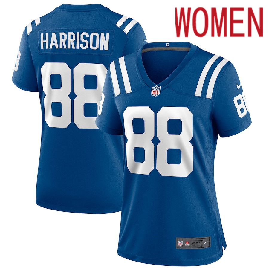 Cheap Women Indianapolis Colts 88 Marvin Harrison Nike Royal Game Retired Player NFL Jersey